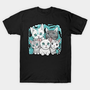 cute cats-cute kittins. T-Shirt